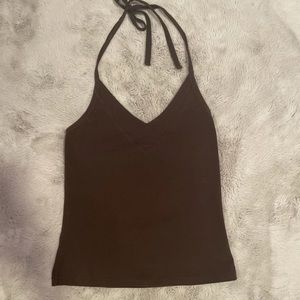 cute brown LOFT halter top🤎